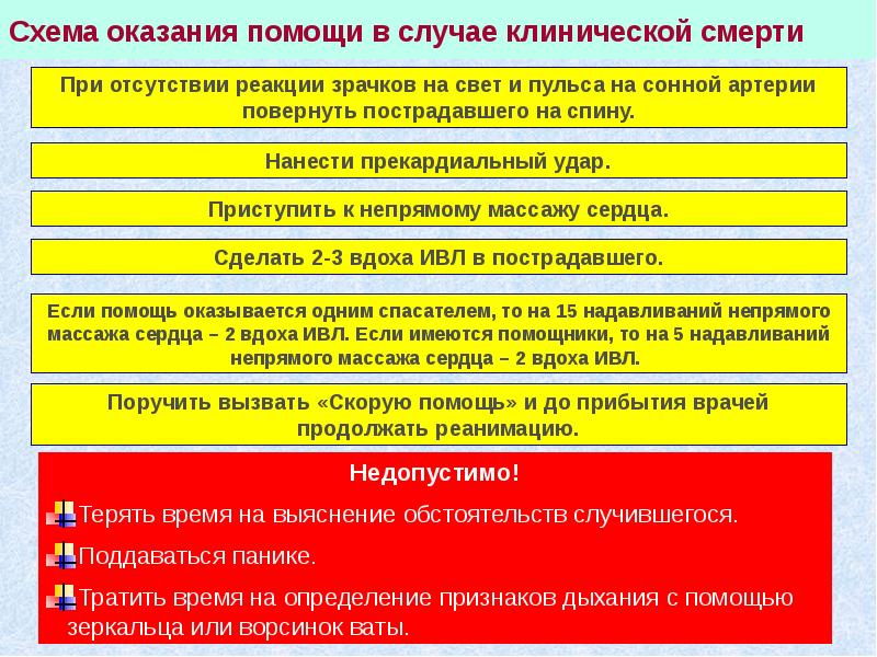 Первая помощь при отсутствии кровообращения остановке сердца презентация