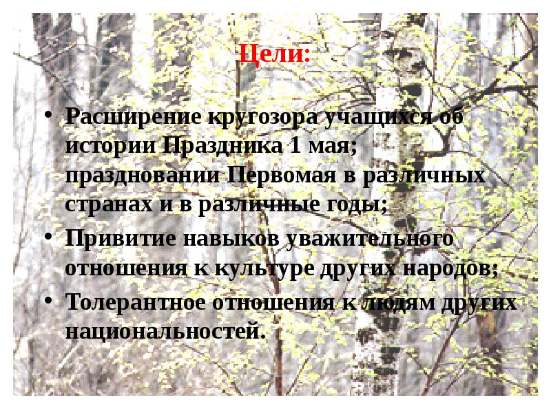 22 мая сообщение. Доклад на тему праздники мая. Цели на май. Доклад про 1 мая кратко.