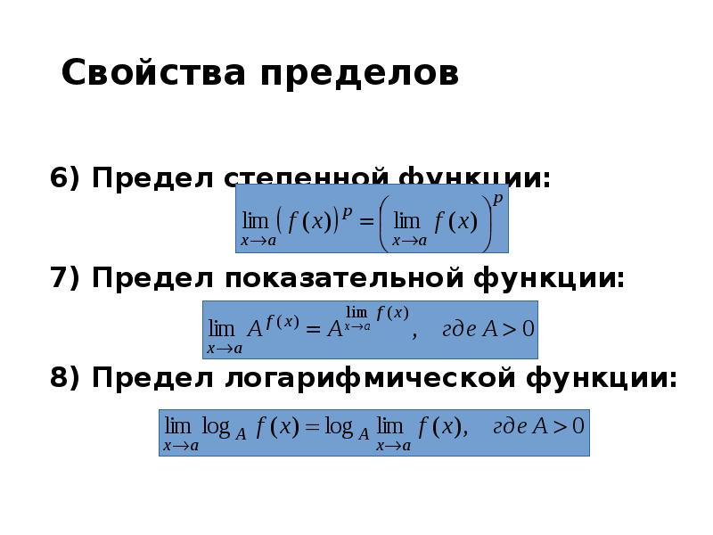 Функции предел функции презентация