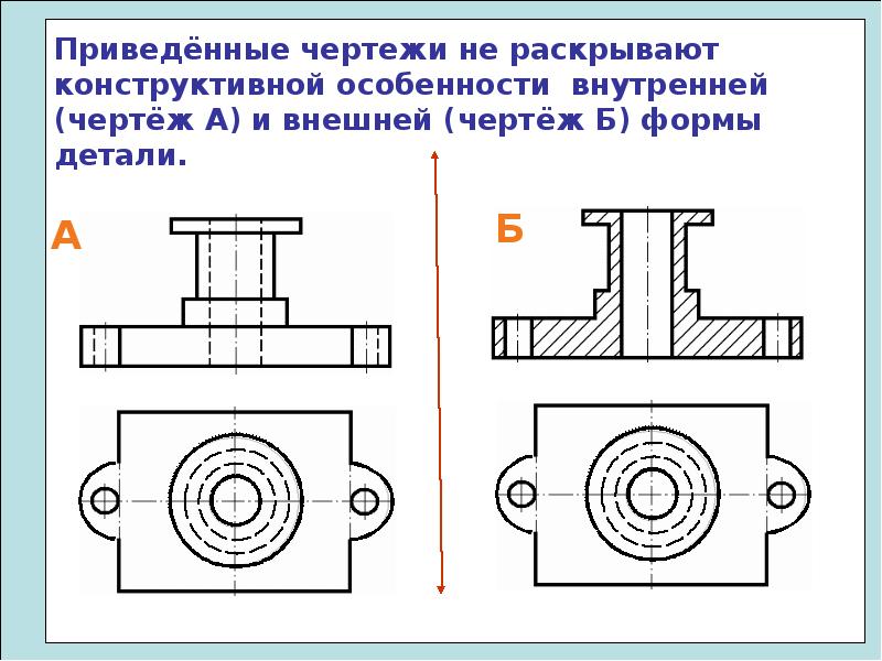 Можно ли на одном изображении соединить часть вида и часть разреза