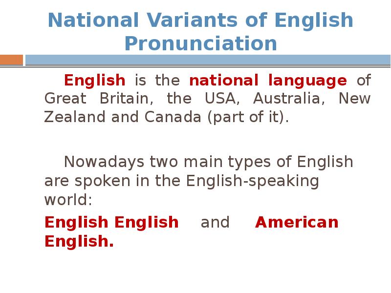 National language