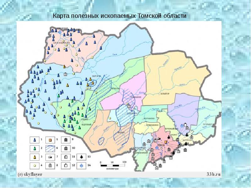 Карта полезных ископаемых 4 класс. Карта полезных ископаемых Томской области. Карта полезных ископаемых Томска. Полезные ископаемые Томской области карта. Месторождения полезных в Томской области.