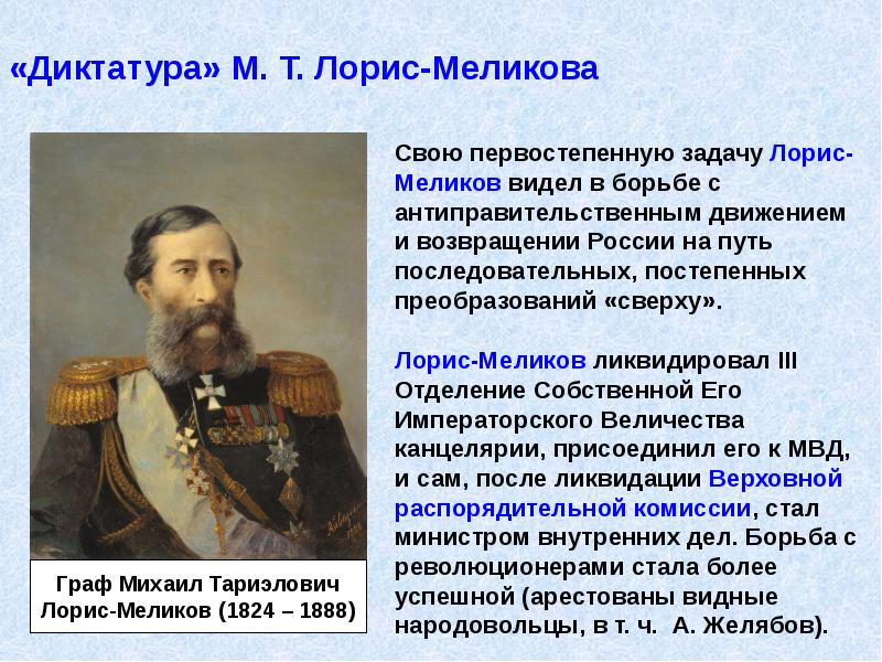 После убийства александра 2 проект конституции был