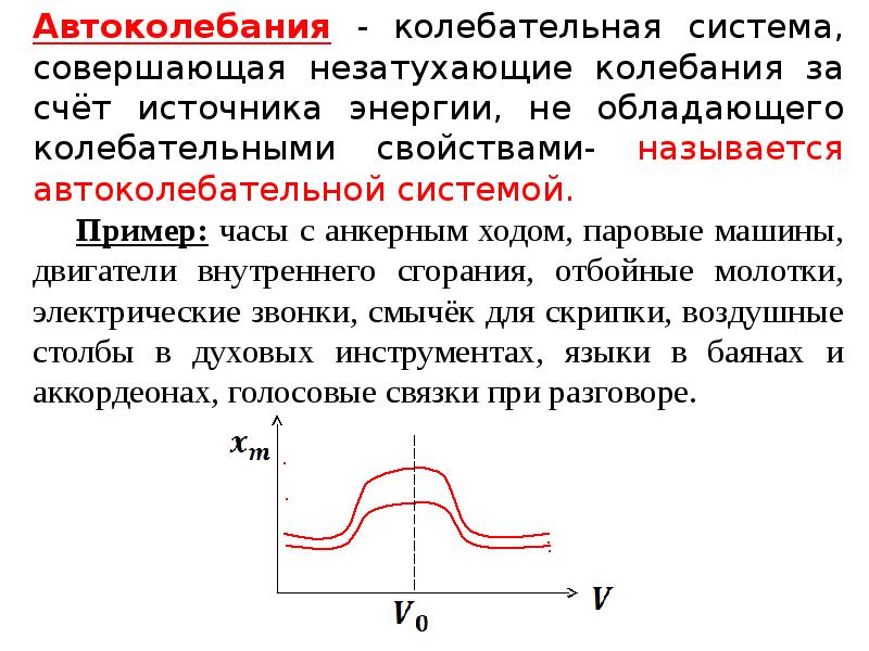 Вынужденные колебания резонанс