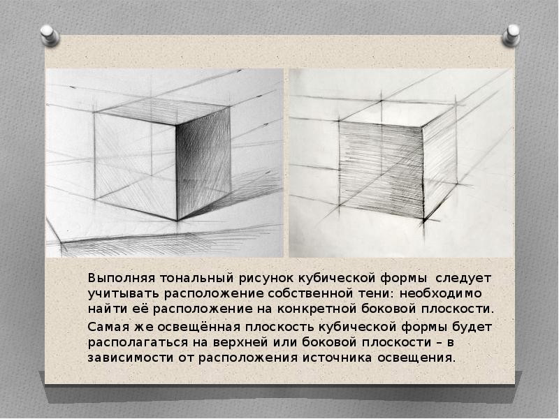 Форма куба рисунок