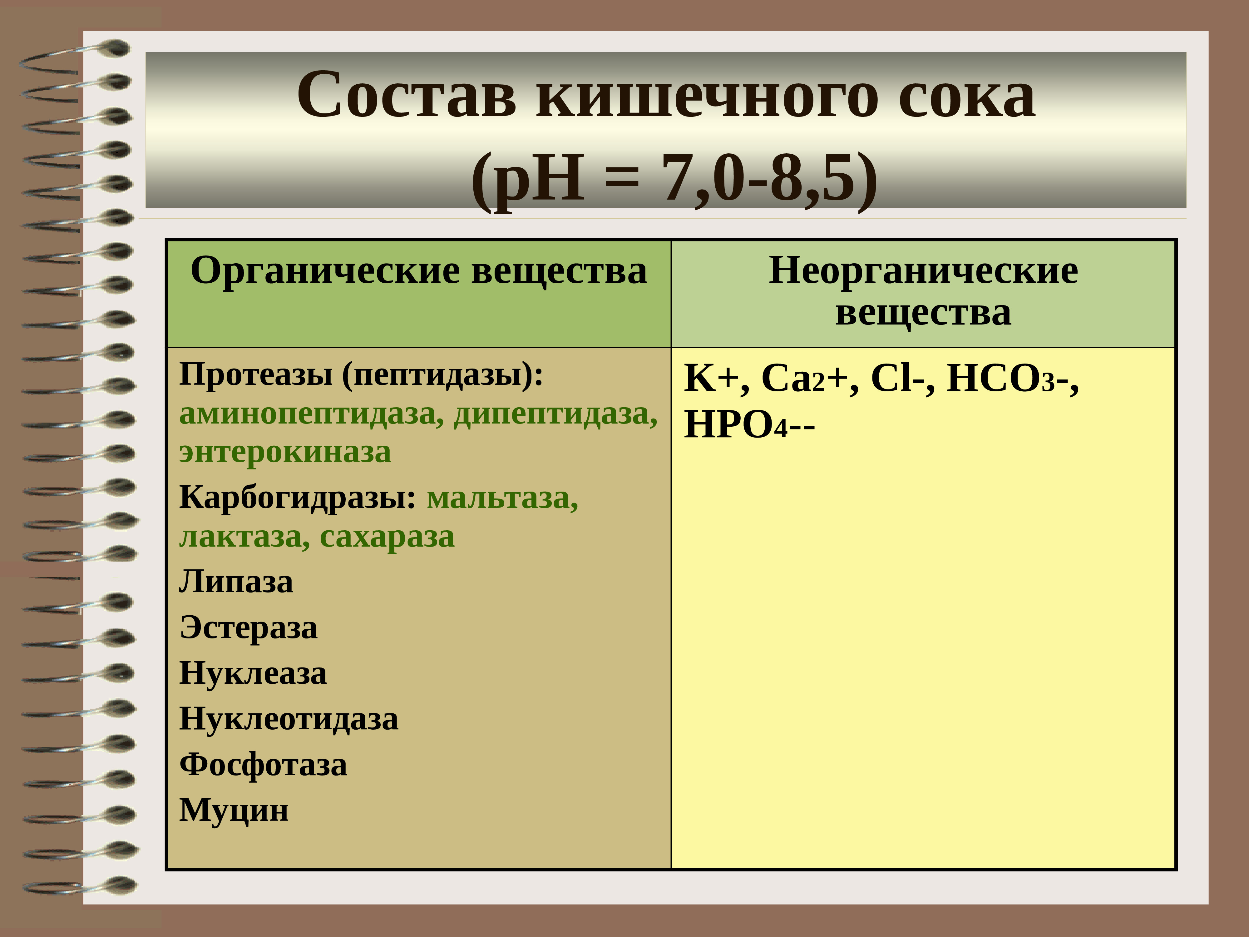 Желудочный сок состав. Состав кишечного сока. Химический состав кишечного сока. Состав и свойства кишечного сока. Состав и функции кишечного сока.