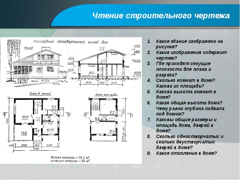 Строительными называются чертежи