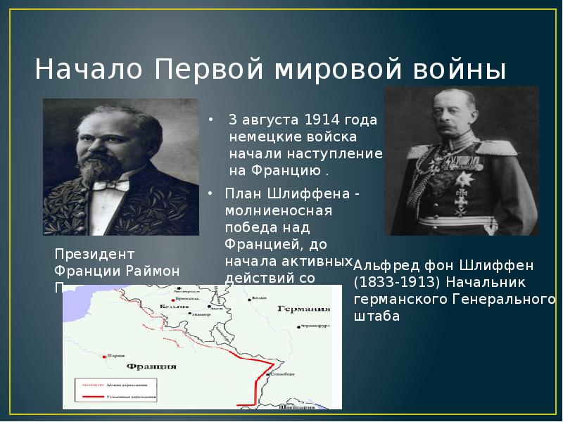 Первая мировая планы сторон