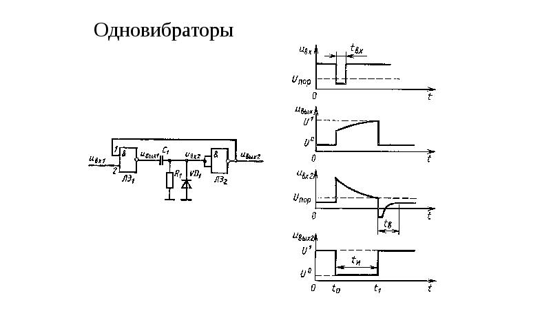 Схема одновибратора на реле