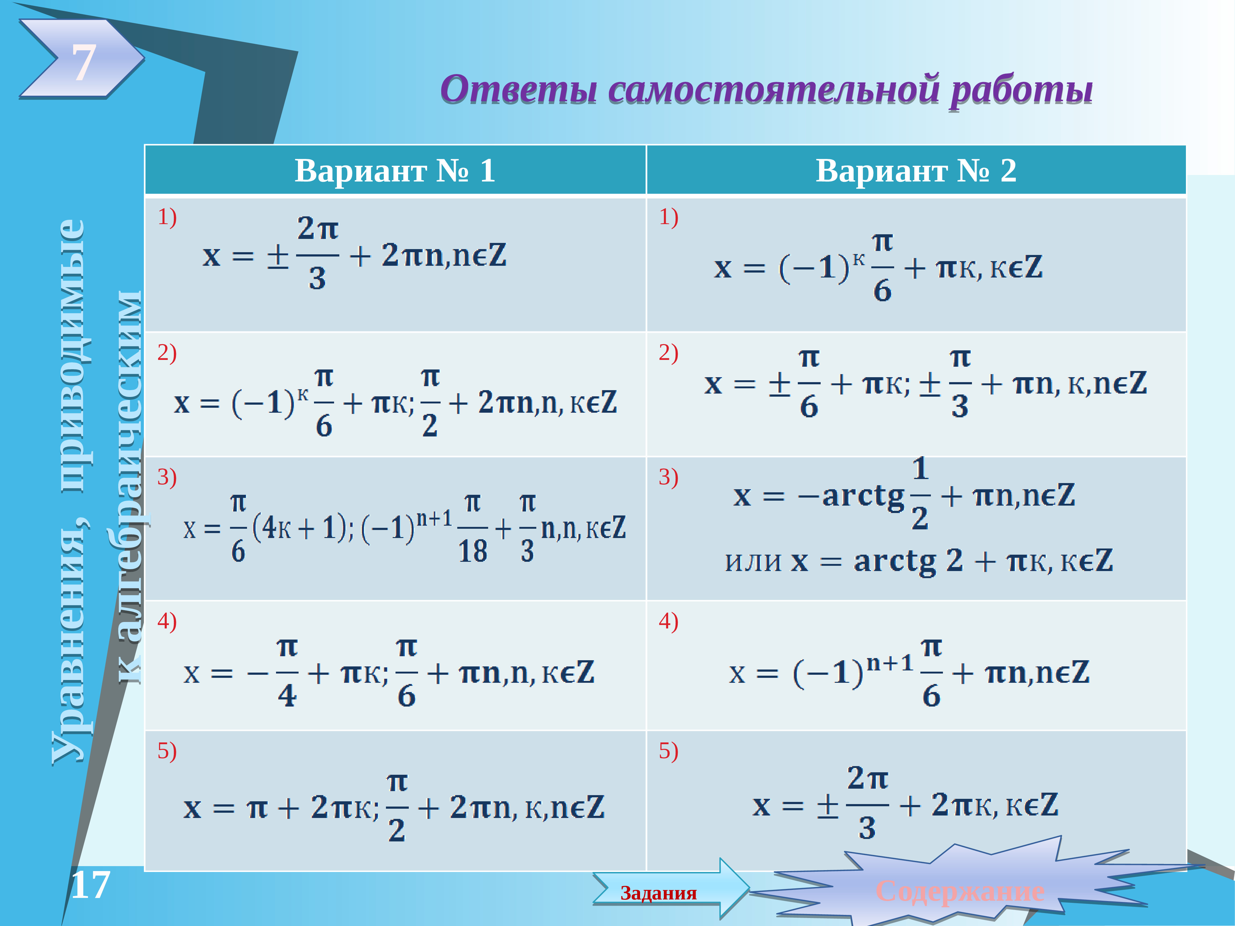 Тригонометрические уравнения формулы 10 класс алгебра. Тригонометрические уравнения сводящиеся к алгебраическим. Тригонометрические уравнения сводимые к алгебраическим. Тригонометрические уравнения сводящиеся к алгебраическим формулы. Решение тригонометрических уравнений сводящихся к алгебраическим.