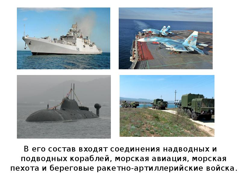 Состав войск военно морского флота. Военно морской флот РФ береговые войска. Подводные надводные силы морская Авиация береговые войска. Береговые войска ВМФ России состав. Военно-морской флот презентация.