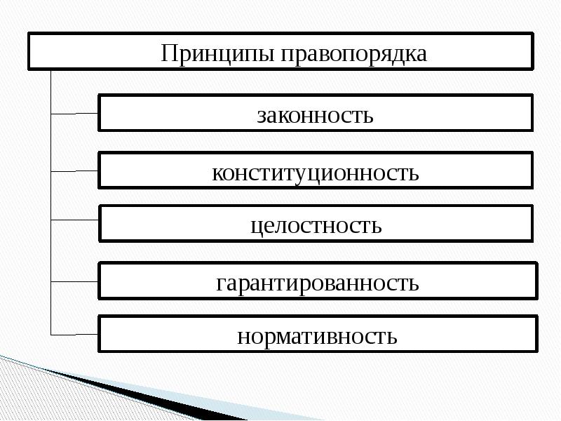 Назовите принципы законности и дайте обоснование каждого из них представьте их в виде схемы