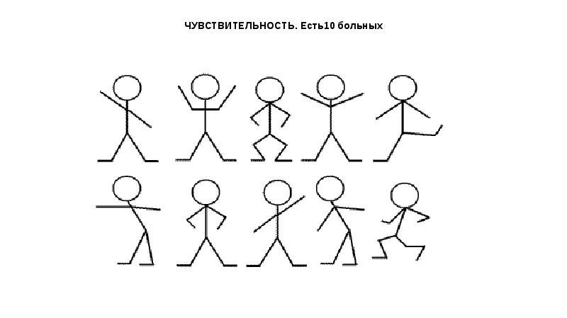 Схематическое изображение человечков в разных позах