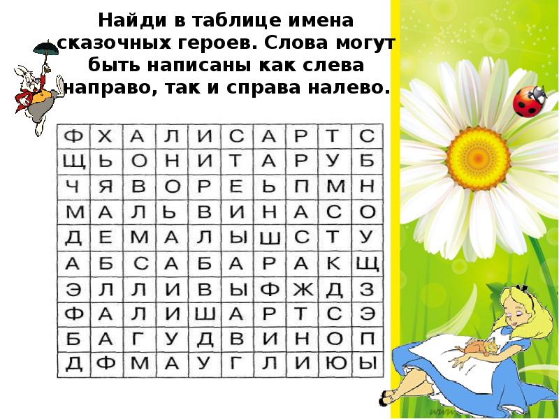 7 имен героев. Найди имена сказочных героев. Найти в таблице имена сказочных героев. Имена сказочных героев зашифрованных в таблице. Имена в сказках.