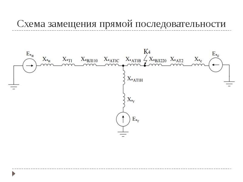 Схема замещения кабеля