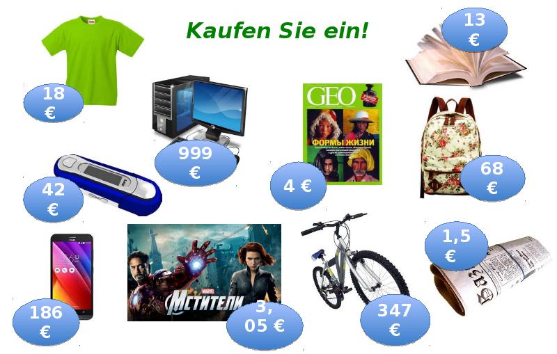 Kaufen Sie ein!