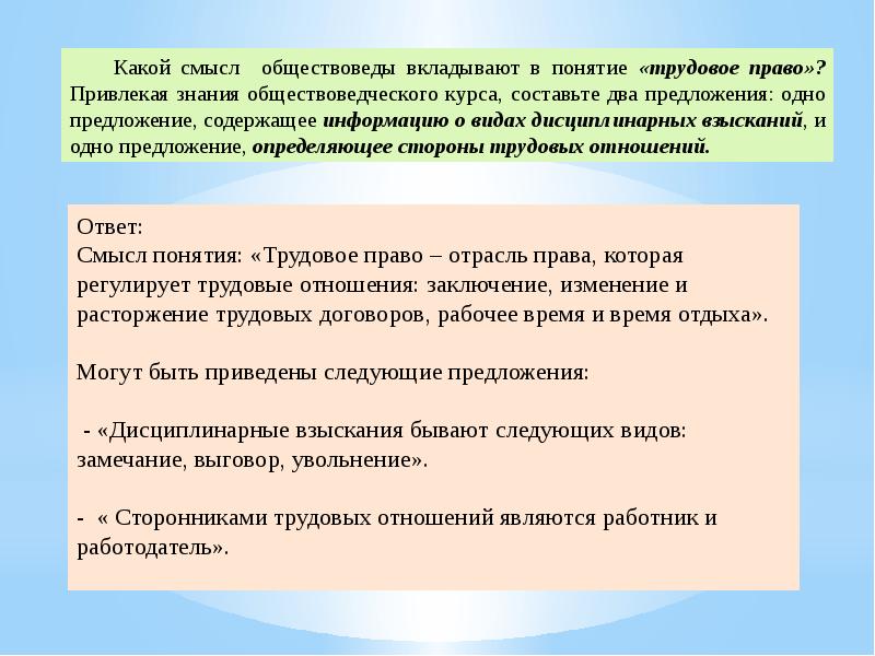 Время отдыха трудовое право презентация