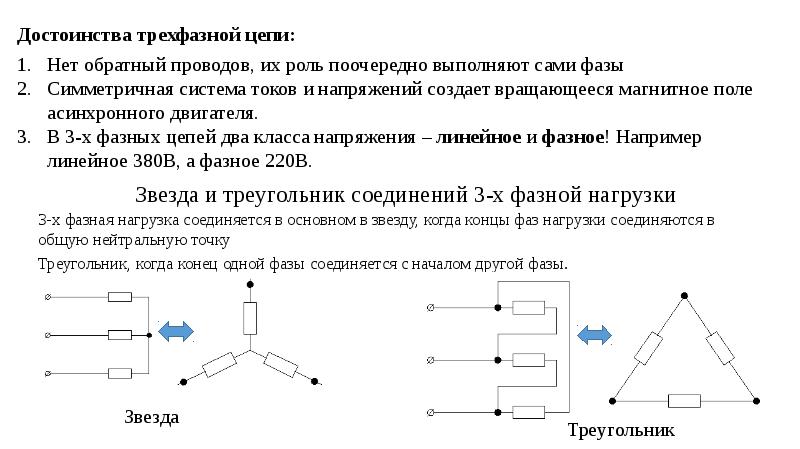 Определение трехфазной цепи