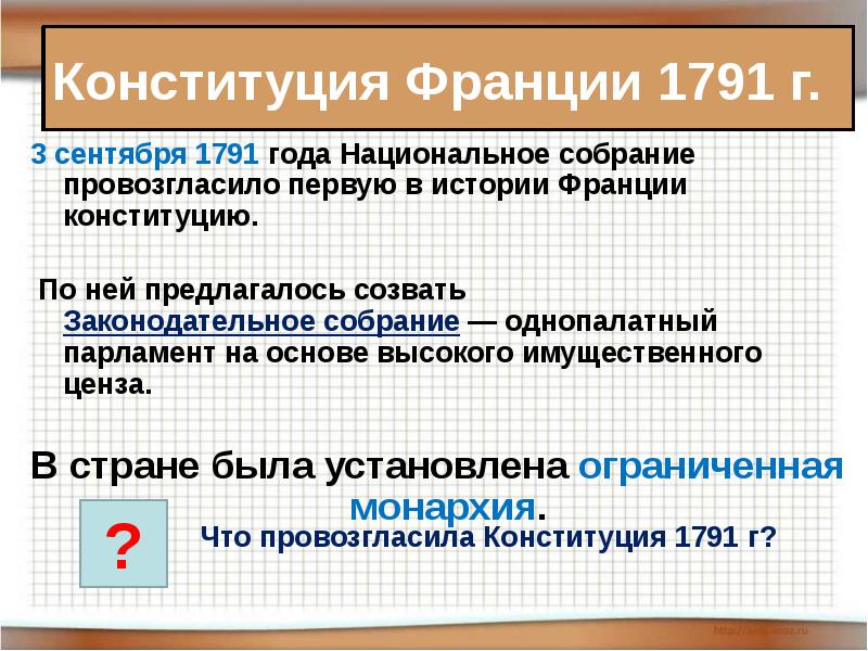 Презентация французская революция от монархии к республике 8 класс фгос