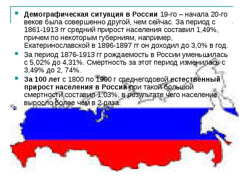 Демографическая ситуация в рф презентация