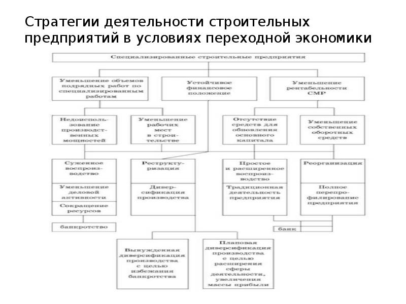 Стратегии деятельности строительных предприятий в условиях переходной экономики