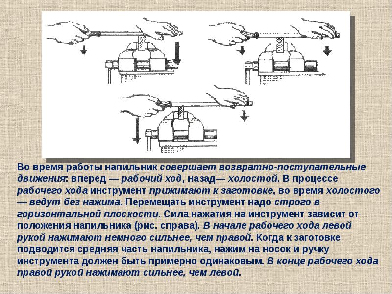 Опиливание заготовок из металла и пластмассы презентация 6 класс