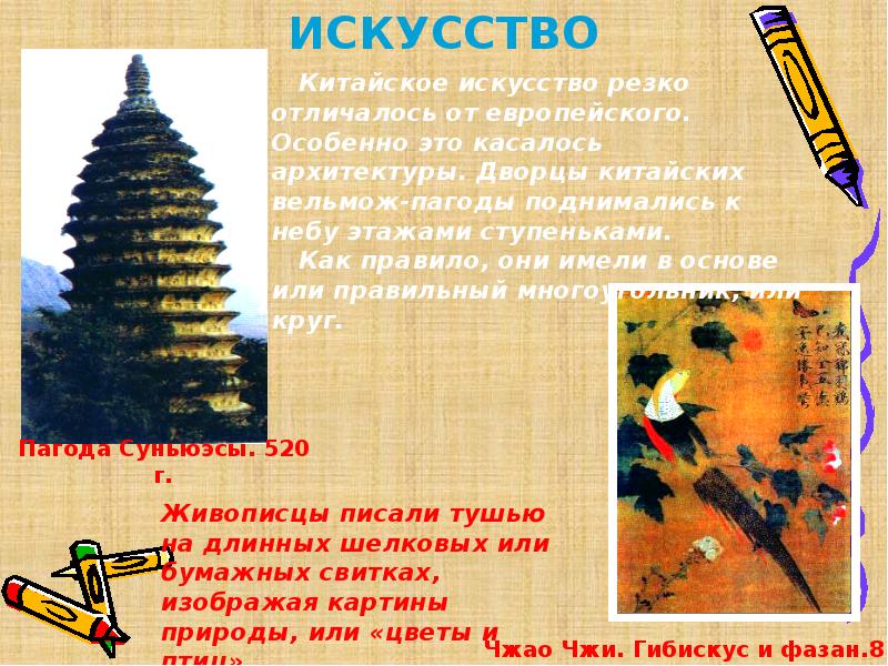 Искусство китая в средние века презентация