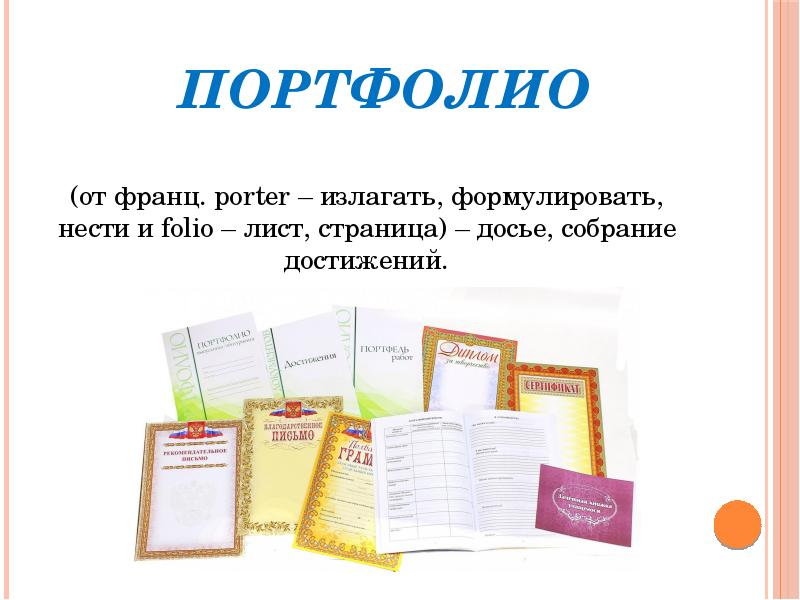 Функции портфолио