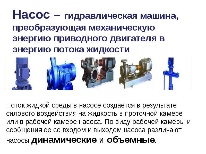 Презентация про насосы