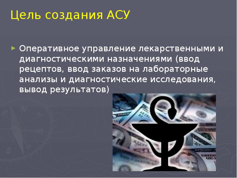 Оперативное управление лекарственными и диагностическими назначениями (ввод рецептов, ввод заказов на