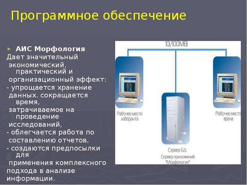 АИС Морфология АИС Морфология Дает значительный  экономический, практический и 