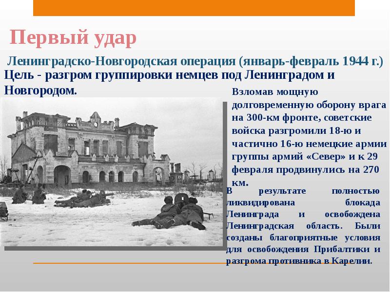 10 сталинских ударов 1944 года
