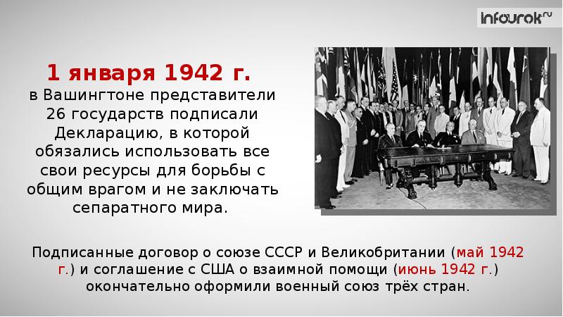 Вашингтон подписал договор. 1942 Г. В Вашингтоне представители 26 государств подписали декларацию. Декларация Объединенных наций 1942. Декларация Объединенных наций 1 января 1942 года. 1 Января 1942.