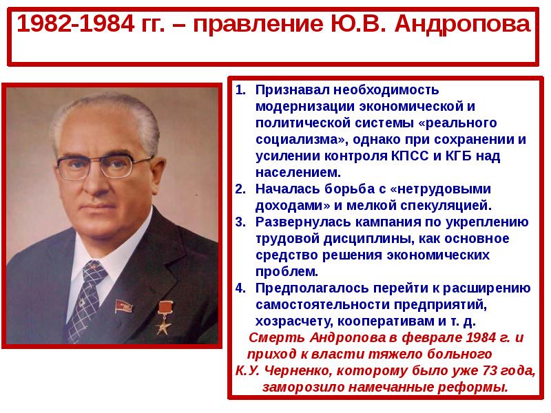 Ссср 1964 1985 презентация