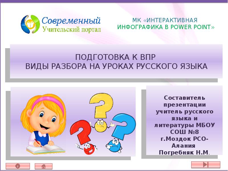 Впр 5 класс русский язык презентация подготовка. Интерактивная инфографика. ВПР 5 кл русский подготовка виды разборов.