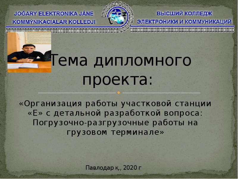 Организация работы участковой станции дипломный проект