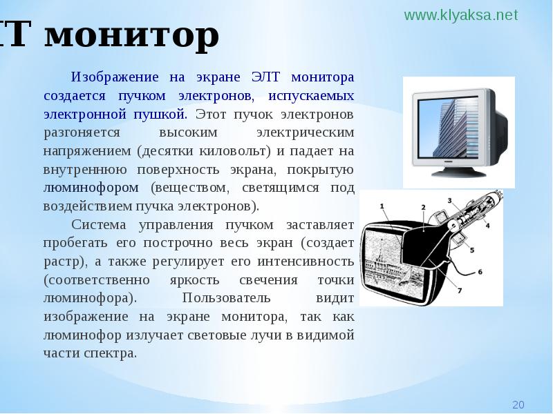 Для чего необходима регенерация изображения на экране элт