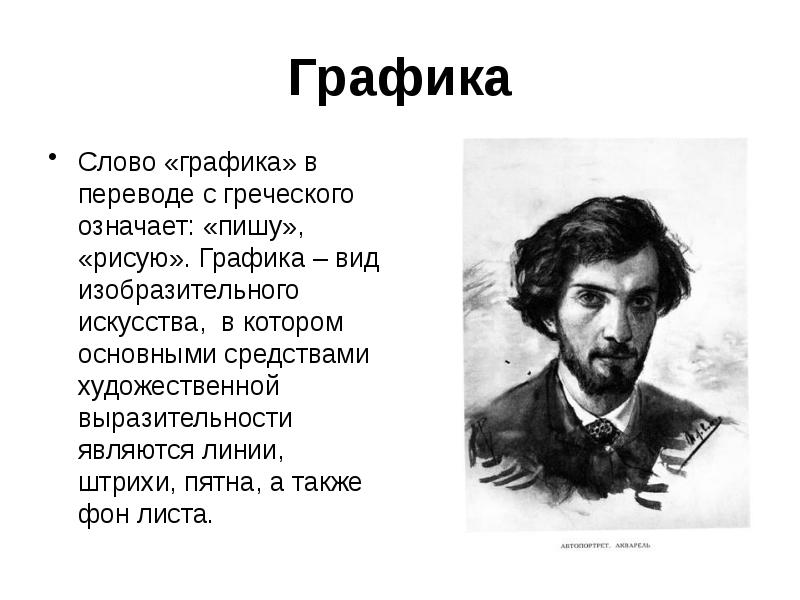 Что означает слово графика а изображаю б рисую в пишу рисую г вырезаю