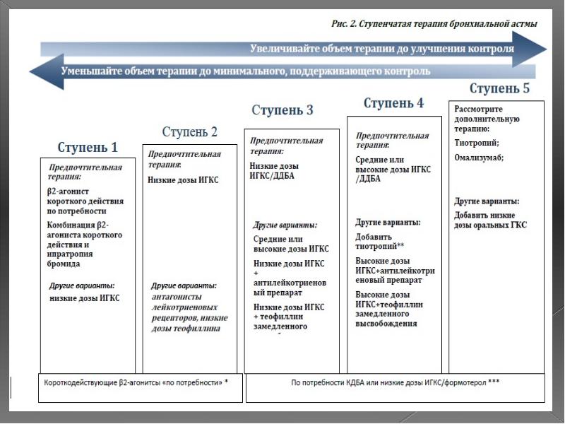 Бронхиальная астма терапия презентация