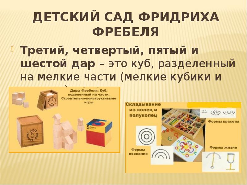 Дары фребеля презентация