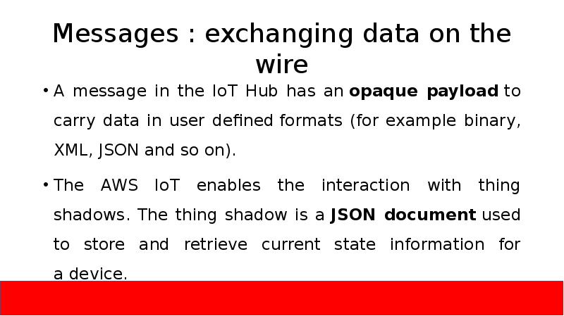Messages : exchanging data on the wire
A message in the Messages : exchanging data on the wire
A message in the