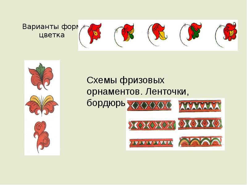 Варианты форм цветка Варианты форм цветка
