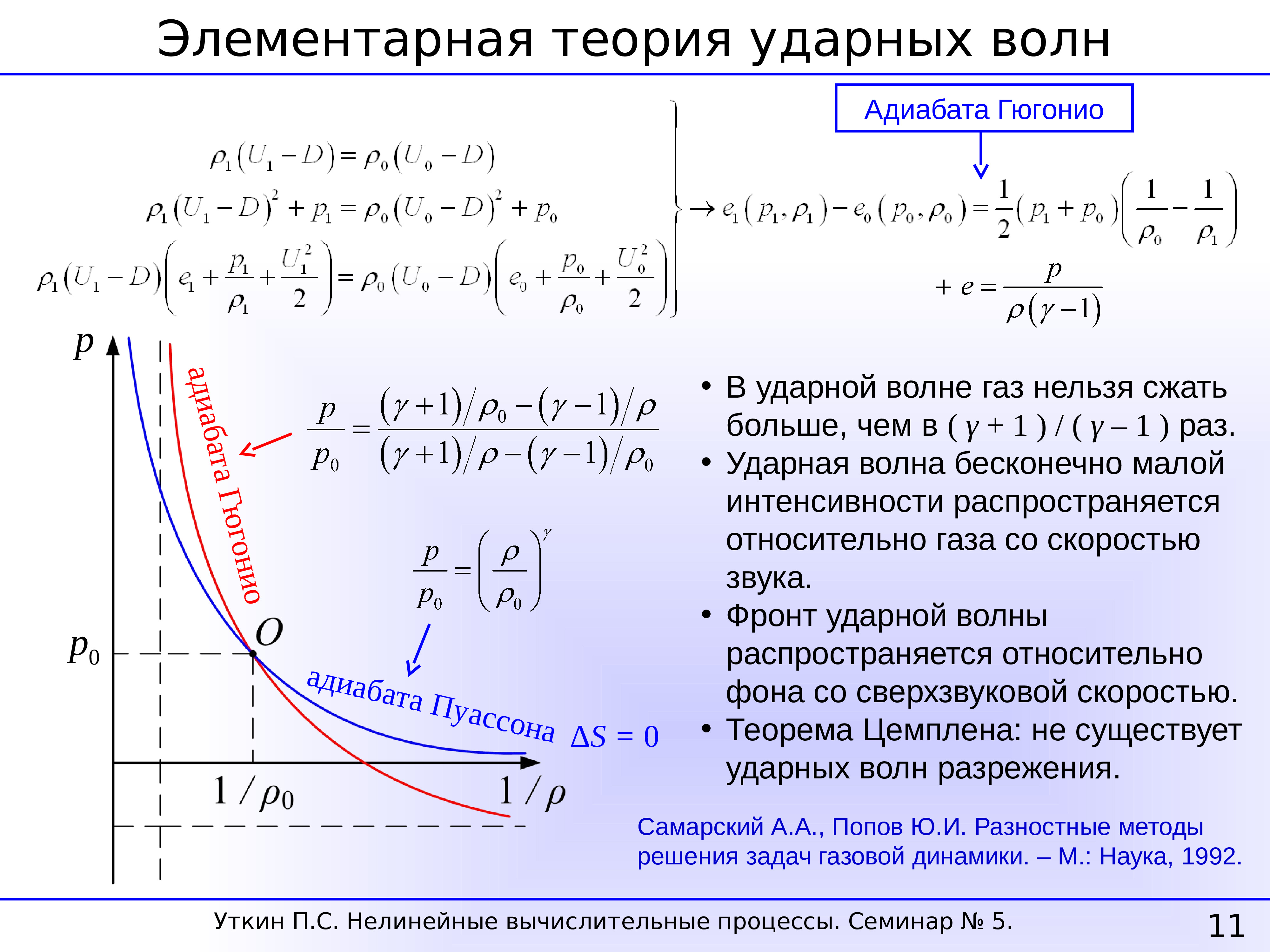 Адиабата. Ударная адиабата Гюгонио. Соотношения Ренкина Гюгонио. Уравнение ударной адиабаты адиабаты Гюгонио. Ударная адиабата формула.