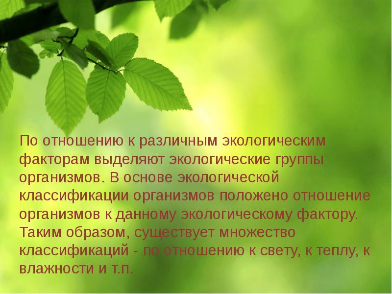 Экологическое описание. Вид и его экологическая характеристика. Экологическая характеристика места жительства.