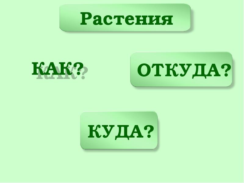 Презентация куда. Как откуда и куда? Как живут растения.