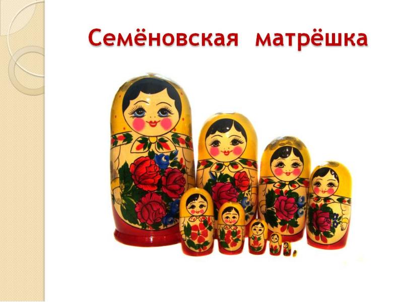 Семеновская матрешка рисунки