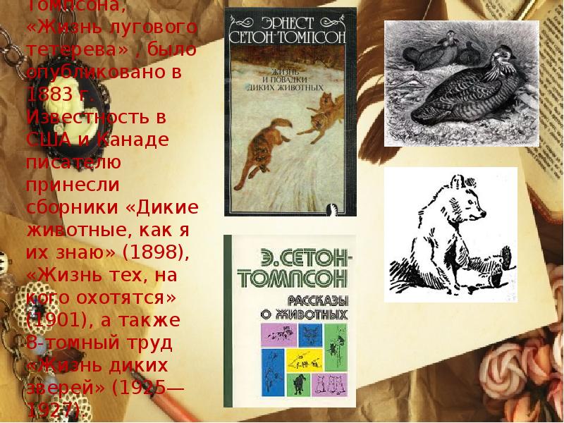 Произведения сетона томпсона. Эрнест Сетон-Томпсон "Арно". Животные герои произведений. Э Сетон Томпсон произведения. Сетон Томпсон презентация.