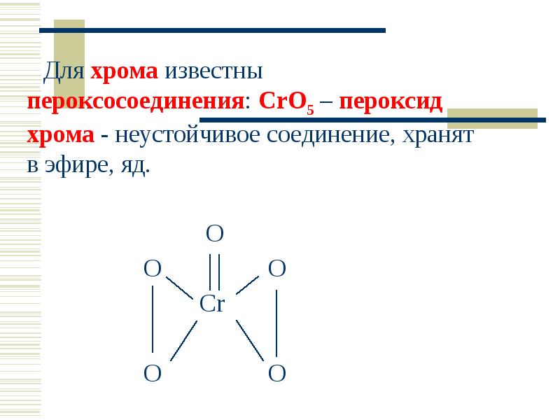 ХИМИЯ d -ЭЛЕМЕНТОВ