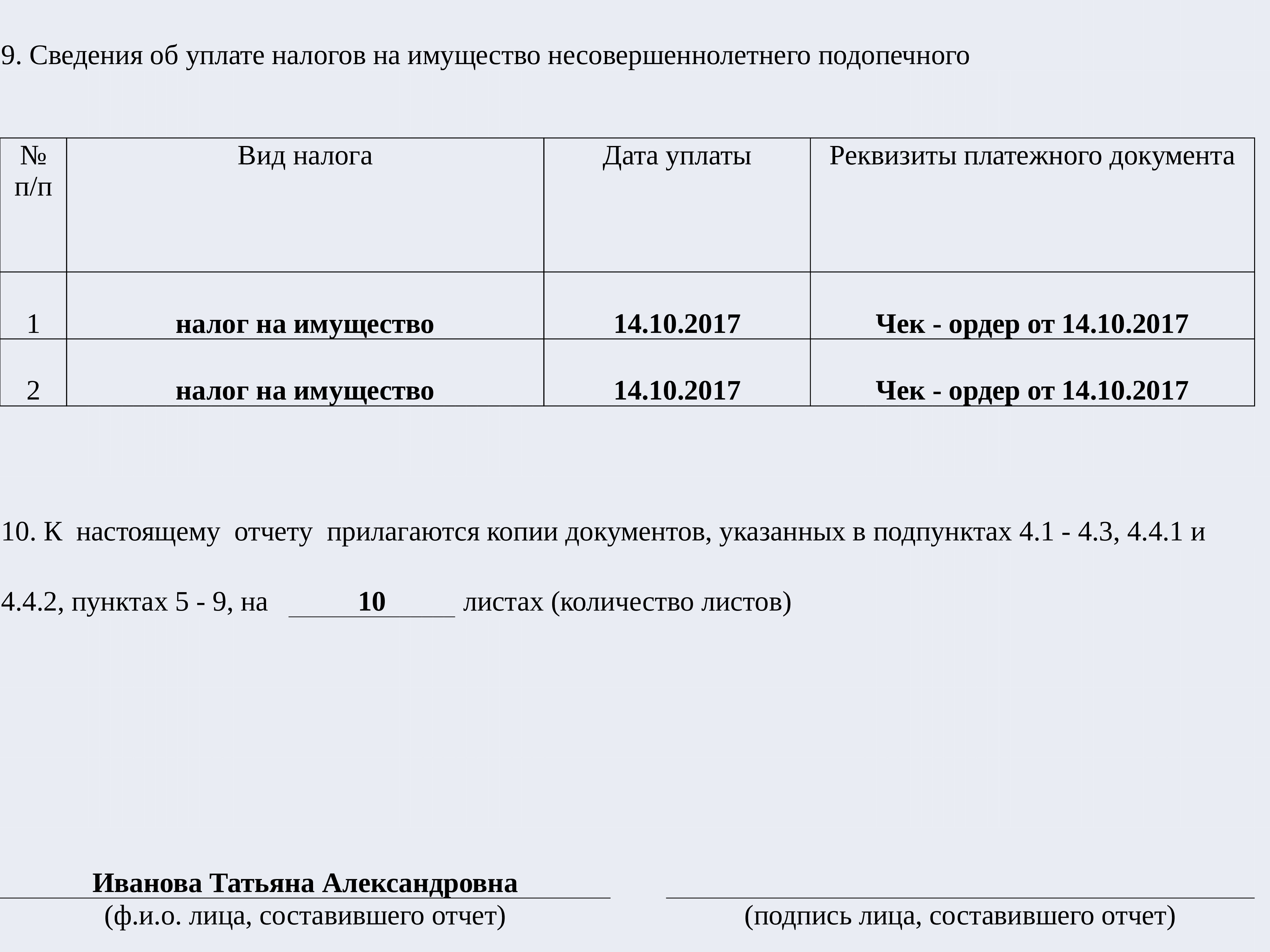 Отчет об использовании имущества. Отчет опекунов о расходовании денежных средств. Образец отчета опекуна. Образец отчета для опеки. Образец заполнения опекунского отчета.