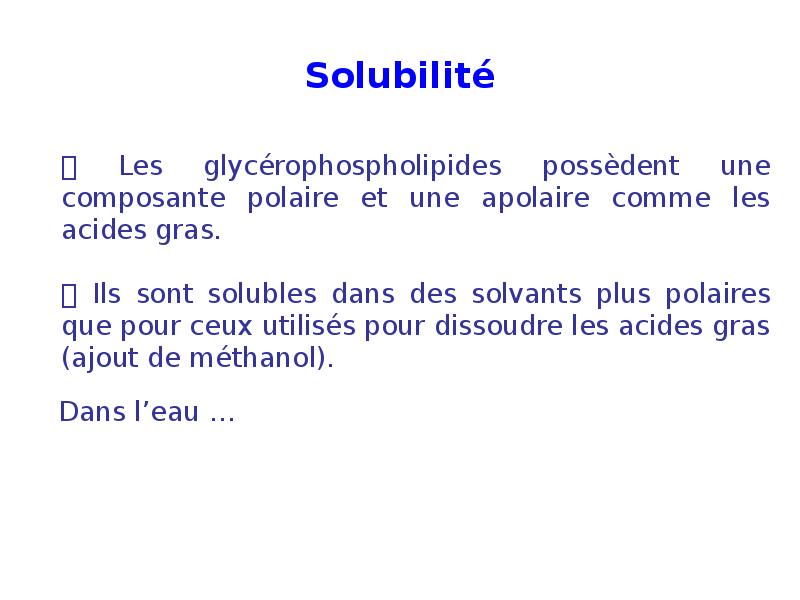 Solubilité Solubilité